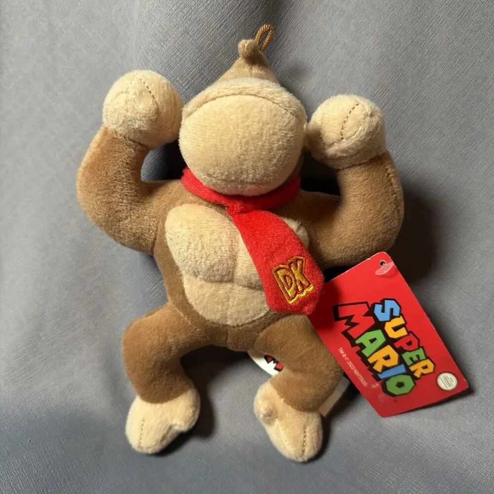 Donkey Kong 8” Plush Super Mario Good Stuff 2022 with Tag Nintendo Toy-M